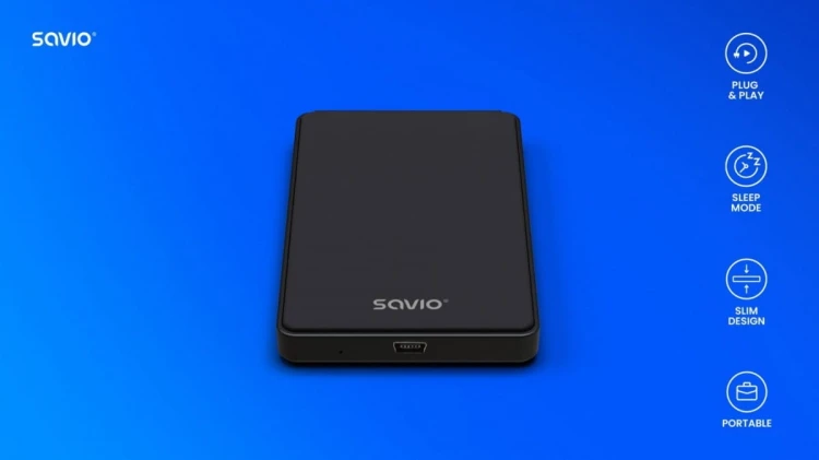 Savio Obudowa na dysk zewnętrzny HDD / SSD 2.5" USB 2.0 AK-73
