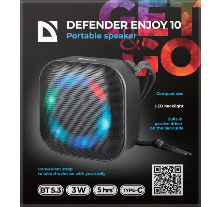 Defender Głośnik Bluetooth ENJOY 10 3W Czarny
