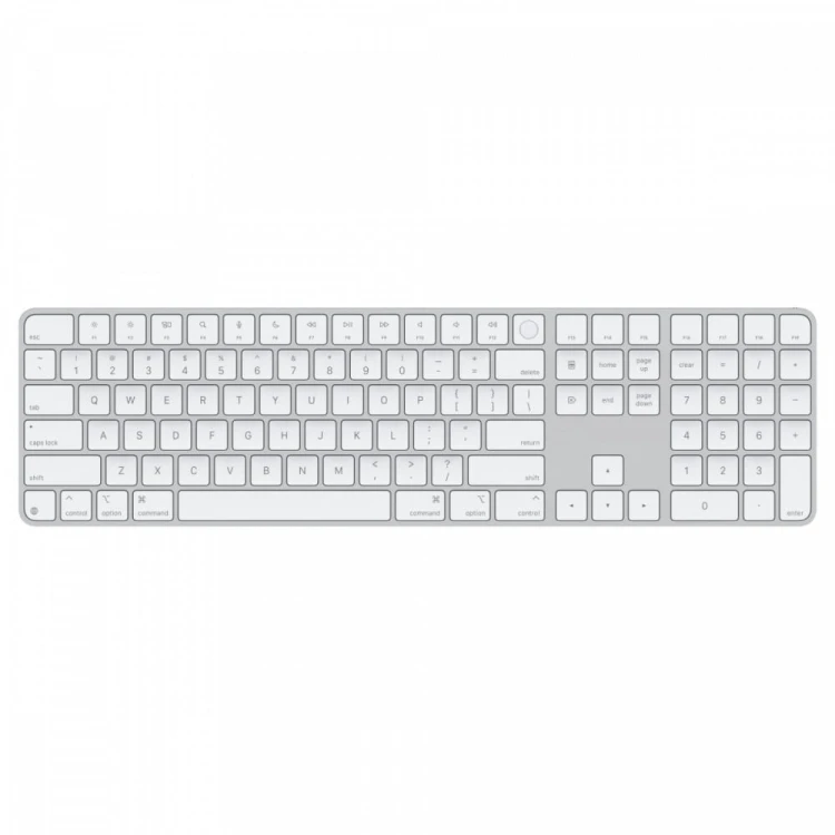 Apple Klawiatura Magic Keyboard z Touch ID i polem numerycznym dla modeli Maca z czipem Apple - angielski (USA) - białe klawisze