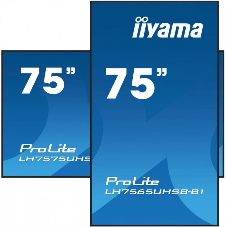 IIYAMA Monitor 75 cali LH7565UHSB-B1, 24/7, IPS, ANDROID 11, 4K, 800cd, iiSignage2, SDM, 2x HDMI, DP, 2x USB,2x 10W, RJ45, WiFi, 4/32GB, PION/POZIOM,