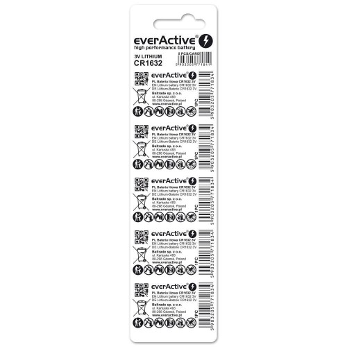 everActive Baterie litowe mini CR1632 blister 5 sztuk