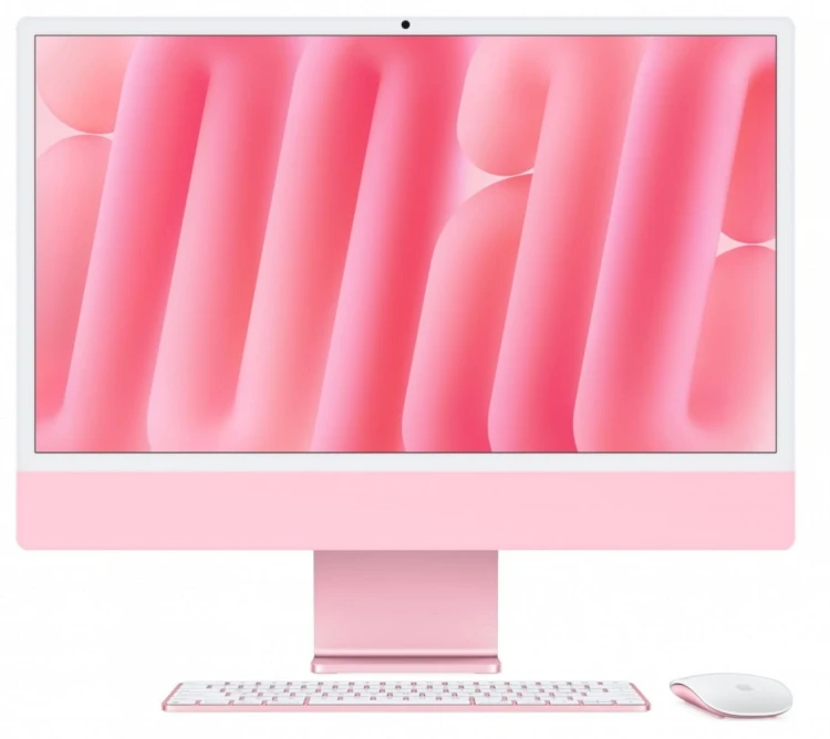 Apple iMac 24 cale: M4 10/10, 24GB, 512GB SSD - Różowy