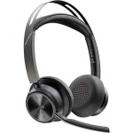 POLY Zestaw słuchawkowy Voyager Focus 2  certyfikatem Microsoft Teams USB-C-C z podstawką ładującą, przejściówka USB-C/A 9T9J6AA