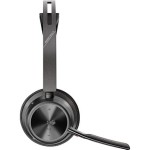 POLY Zestaw słuchawkowy Voyager Focus 2  certyfikatem Microsoft Teams USB-C-C z podstawką ładującą, przejściówka USB-C/A 9T9J6AA
