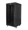 Lanberg Szafa stojąca rack 19 cali 22U 600X600mm czarna LCD