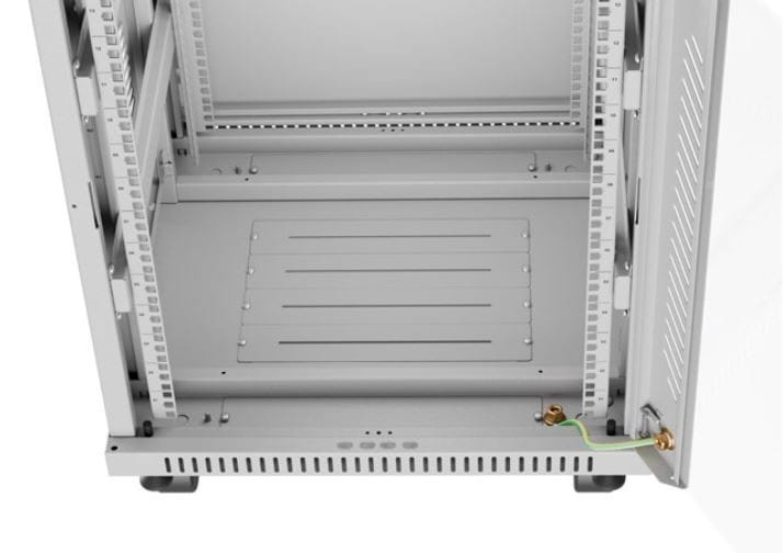 Lanberg Szafa stojąca rack 19 cali 15U 600X600 szara LCD flack pack