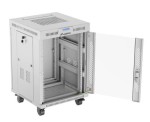 Lanberg Szafa stojąca rack 19 cali 15U 600X600 szara LCD flack pack