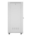 Lanberg Szafa stojąca rack 19 cali 42U 800x1000 szara drzwi szkalne flat pack