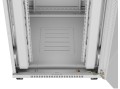 Lanberg Szafa stojąca rack 19 cali 42U 800x1000 szara drzwi szkalne flat pack