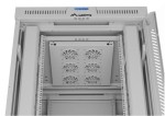 Lanberg Szafa stojąca rack 19'' 42U 800x1000 szara drzwi szkalne flat pack