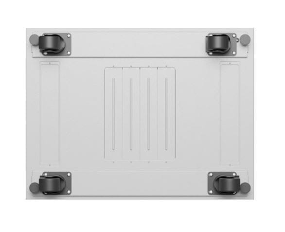 Lanberg Szafa stojąca rack 19'' 42U 600x800 szara drzwi szklane flack pack