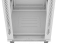 Lanberg Szafa stojąca rack 19 cali 42U 600x800 szara drzwi szklane flack pack