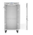Lanberg Szafa stojąca rack 19 cali 22U 600x800 szara drzwi szklane LCD flack pack