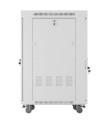 Lanberg Szafa stojąca rack 19 cali 22U 600x800 szara drzwi szklane LCD flack pack