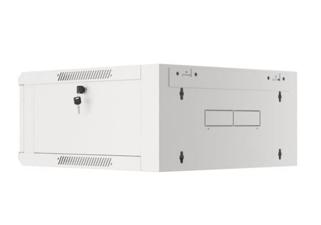 Lanberg Szafa instalacyjna rack wisząca 19 cali 4U 600 szara drzwi szkalne (złożona)