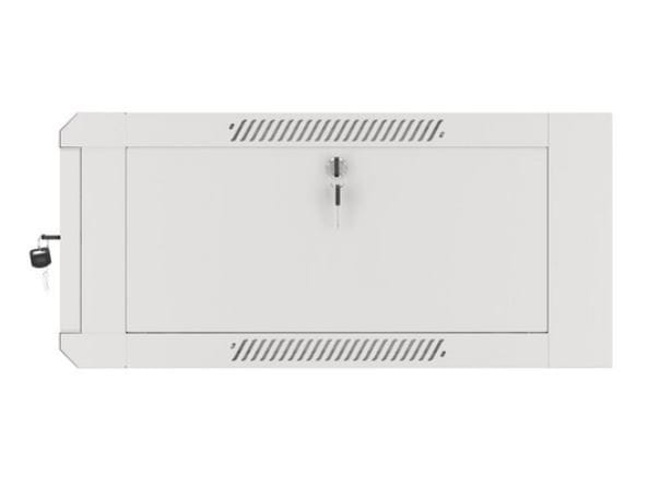 Lanberg Szafa instalacyjna rack wisząca 19 cali 4U 600 szara drzwi szkalne (złożona)