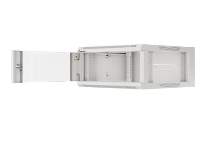 Lanberg Szafa instalacyjna rack wisząca 19 cali 4U 600 szara drzwi szkalne (złożona)