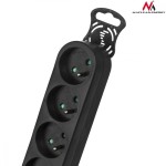 Maclean Listwa zasilająca 6g 5m MCE188 2300W czarna