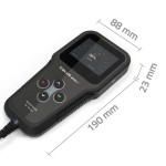 Qoltec Cyfrowy tester akumulatora 3w1 z LCD | 6V | 12V | 24V | 30Ah-    200Ah