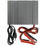 Qoltec Inteligentna mikroprocesorowa ładowarka 12V | 12.6V | 24V |Prostownik z funkcją naprawy do akumulatora AGM GEL LiFePO4 | LCD