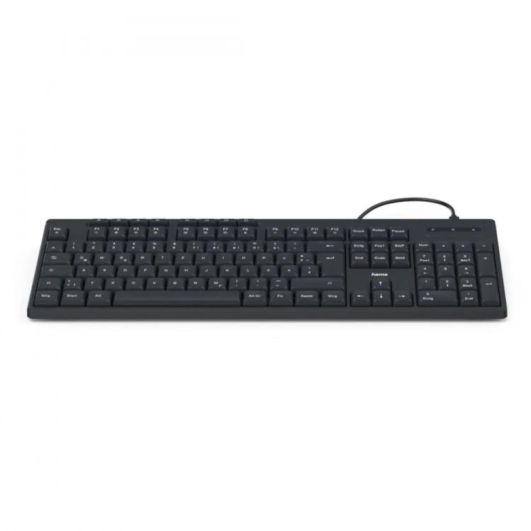 Hama Klawiatura CK-200 przewodowa Czarna