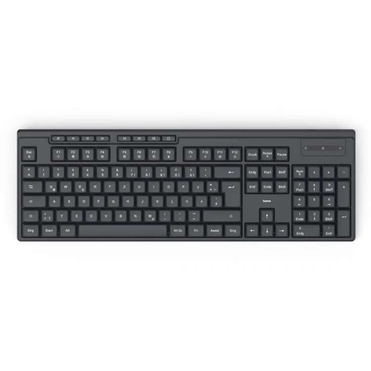 Hama Klawiatura WK-200 bezprzewodowa Czarna
