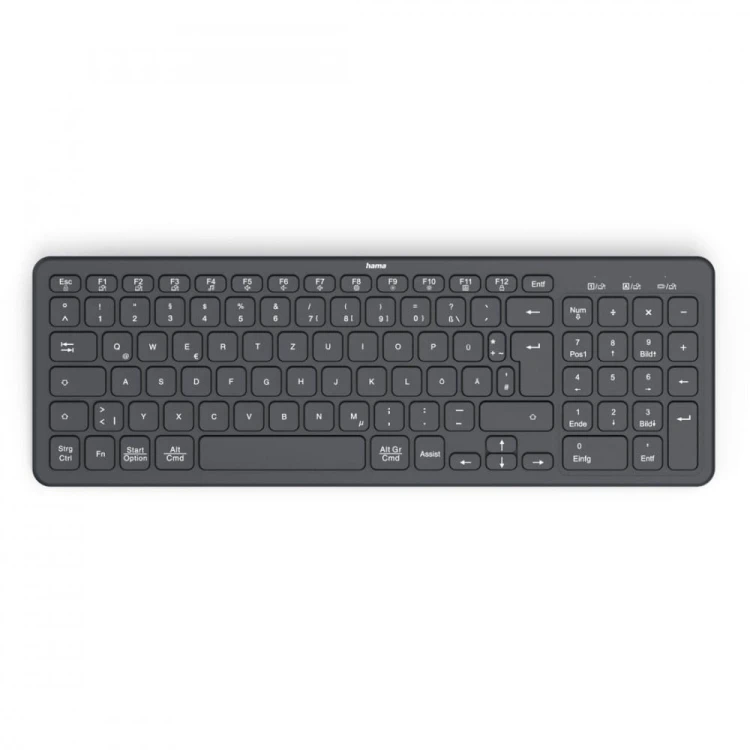 Hama Klawiatura WK-300 bezprzewodowa Czarna