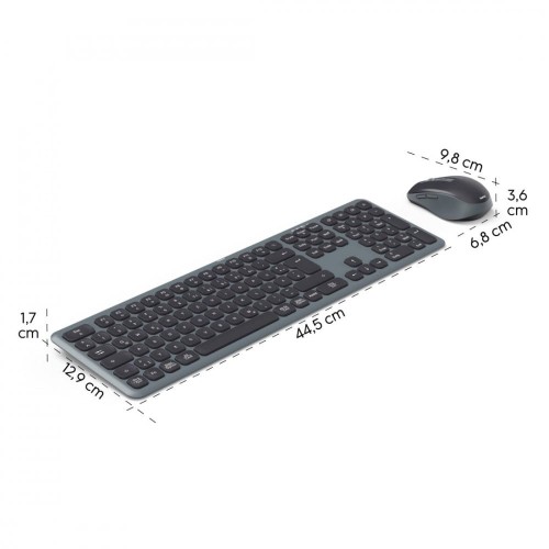 Hama Zestaw klawiatura i mysz WKM-550 Czarno-szara