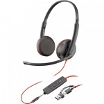 POLY Zestaw słuchawkowy Blackwire 3225 USB-C + USB-C/A (Bulk) 8X229A6