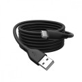 Digitus Kabel połączeniowy silikonowy USB-A - USB-C, USB 2.0 60W, 0,5m Czarny