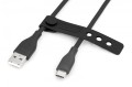 Digitus Kabel połączeniowy silikonowy USB-A - USB-C, USB 2.0 60W, 1m Czarny