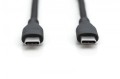 Digitus Kabel połączeniowy silikonowy USB-C - USB-C, USB 2.0 60W, 0,5m Czarny