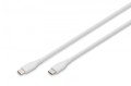 Digitus Kabel połączeniowy silikonowy USB-C - USB-C, USB 2.0 60W, 1m Biały