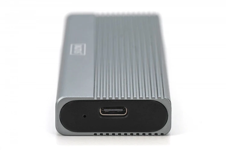 Digitus Obudowa USB 3.1 Typ C na dysk SSD M.2 NVMe 10 Gbps + SATA 6 Gbps aluminiowa, beznarzędziowa