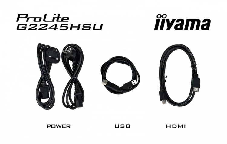 IIYAMA Monitor 22 cale G2245HSU-B2 IPS,FHD,100Hz,1ms,2xUSB,300cd