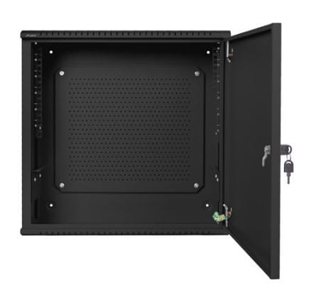 Lanberg Szafa instalacyjna rack wisząca 19 cali 6U+3U 540x200 niskoprofilowa (złożona) czarna