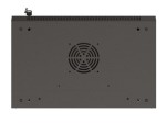 Lanberg Szafa instalacyjna rack wisząca 19" 4U 540x350 czarna drzwi   przeszklone ( flat pack)