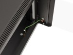 Lanberg Szafa instalacyjna rack wisząca 19" 4U 540x350 czarna drzwi   przeszklone ( flat pack)
