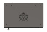 Lanberg Szafa instalacyjna rack wisząca 19" 4U 540x350 czarna drzwi   przeszklone ( flat pack)