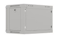 Lanberg Szafa instalacyjna rack wisząca 19" 6U 540x350 szara drzwi przeszklone ( flat pack)
