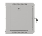 Lanberg Szafa instalacyjna rack wisząca 19" 6U 540x350 szara drzwi przeszklone ( flat pack)