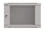 Lanberg Szafa instalacyjna rack wisząca 19" 6U 540x350 szara drzwi przeszklone ( flat pack)