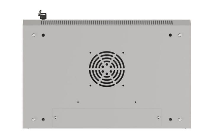Lanberg Szafa instalacyjna rack wisząca 19" 9U 540x350 szara drzwi przeszklone ( flat pack)