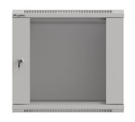 Lanberg Szafa instalacyjna rack wisząca 19" 9U 540x350 szara drzwi przeszklone ( flat pack)