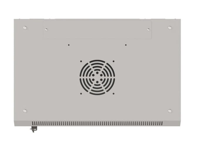 Lanberg Szafa instalacyjna rack wisząca 19" 9U 540x350 szara drzwi przeszklone ( flat pack)