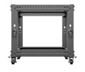 Lanberg Stojak Open rack 19 cali 9U 600x600-1100 regulowany czarny