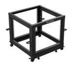 Lanberg Open rack 19'' 9U 600x600-1100 regulowany czarny