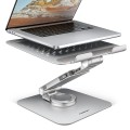 AXAGON STND-LR Podstawa do laptopów aluminiowa 10-17.3 cala regulowane kąty nachylenia, obrót o 360 stopni, Szara