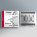 AXAGON STND-LR Podstawa do laptopów aluminiowa 10-17.3 cala regulowane kąty nachylenia, obrót o 360 stopni, Szara
