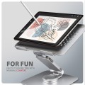 AXAGON STND-LR Podstawa do laptopów aluminiowa 10-17.3 cala regulowane kąty nachylenia, obrót o 360 stopni, Szara